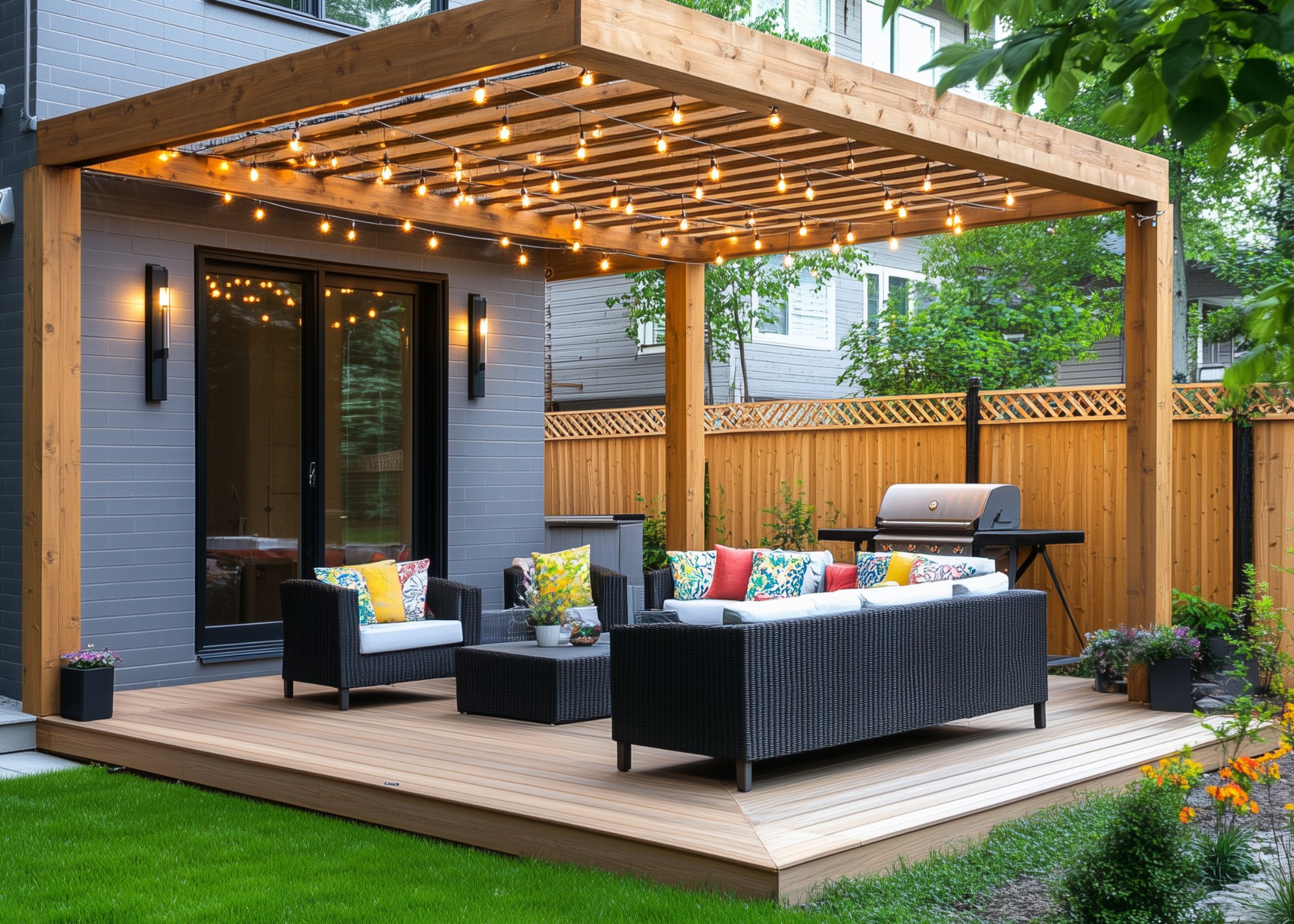 Beautiful outdoor living space